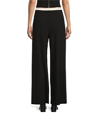 I.N. San Francisco Mid Rise Double Waistband Coordinating Wide Leg Pants
