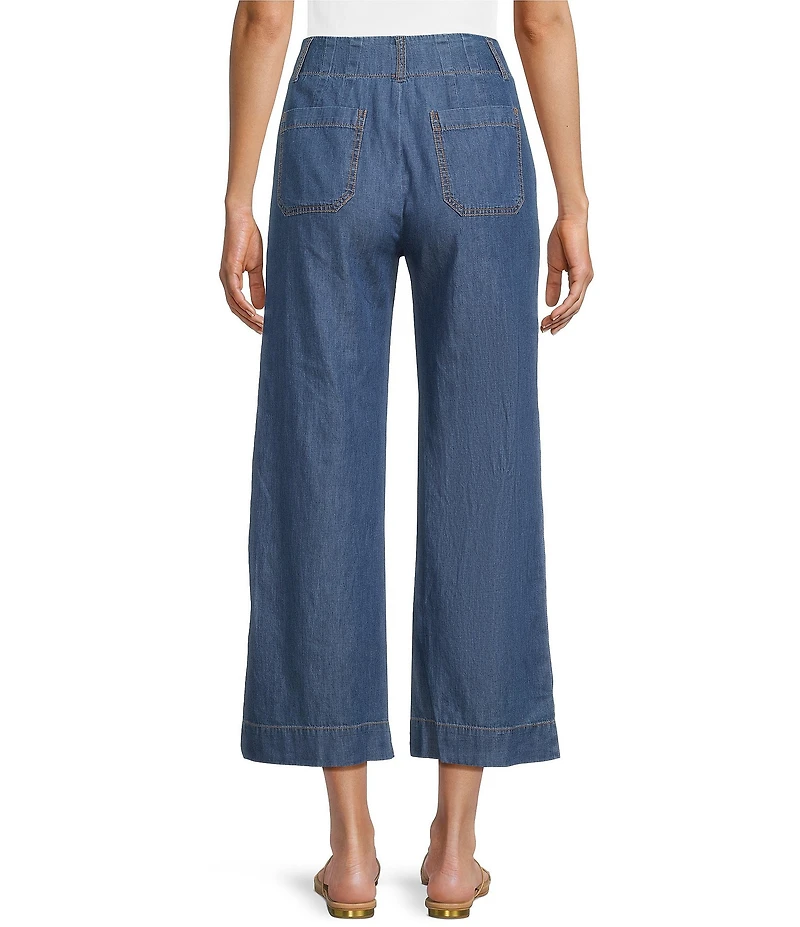 I.N. San Francisco Mid Rise Patch Pocket Wide Leg Coordinating Jeans