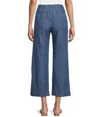 I.N. San Francisco Mid Rise Patch Pocket Wide Leg Coordinating Jeans