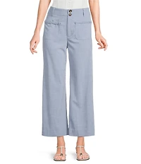 I.N. San Francisco Mid Rise Wide Leg Patch Pocket Pants