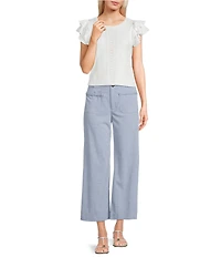 I.N. San Francisco Mid Rise Wide Leg Patch Pocket Pants
