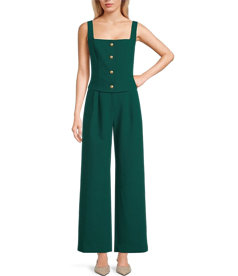 I.N. San Francisco Mid Rise Wide Leg Tailored Pants