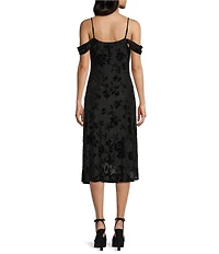 I.N. San Francisco Off-The-Shoulder Cowl Neck Asymmetric Hem Dress