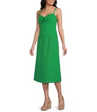 I.N. San Francisco Pleated Maxi Skirt
