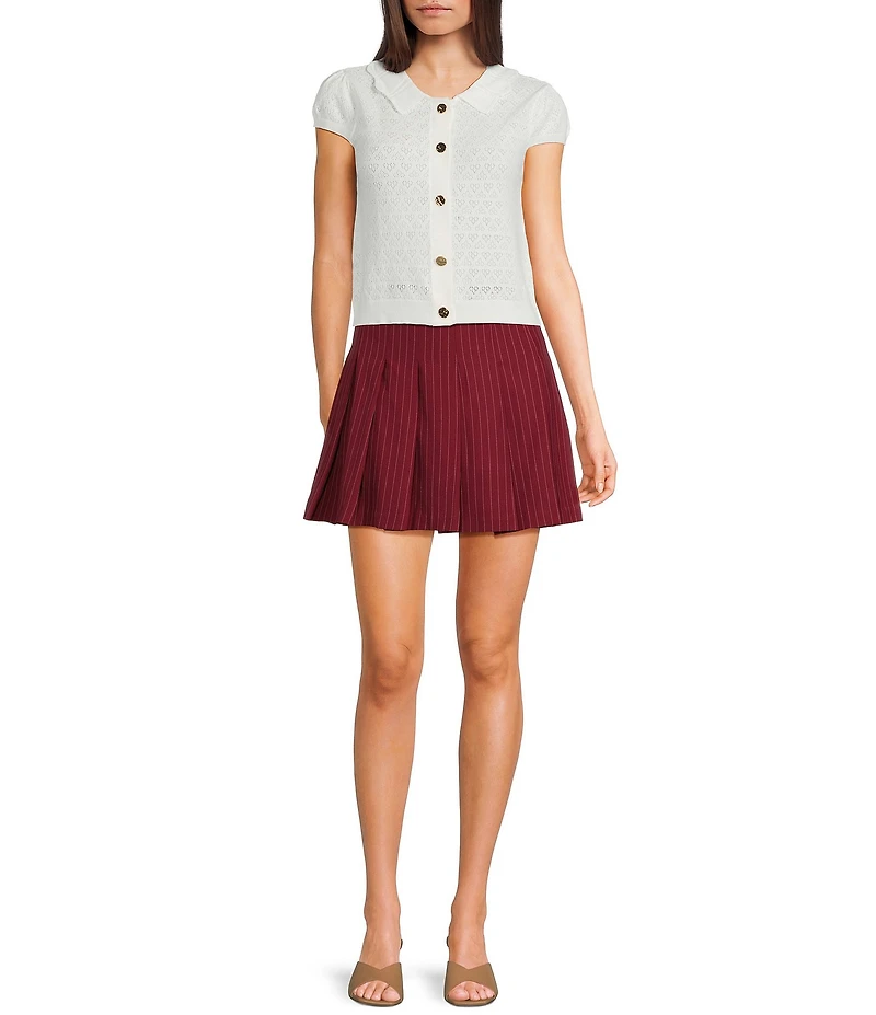 I.N. San Francisco Pleated Coordinating Mini Skort
