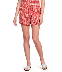 I.N. San Francisco Printed Wrap Tie Front Skort