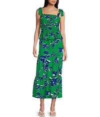 I.N. San Francisco Sleeveless Floral-Printed Smocked Coordinating Camisole