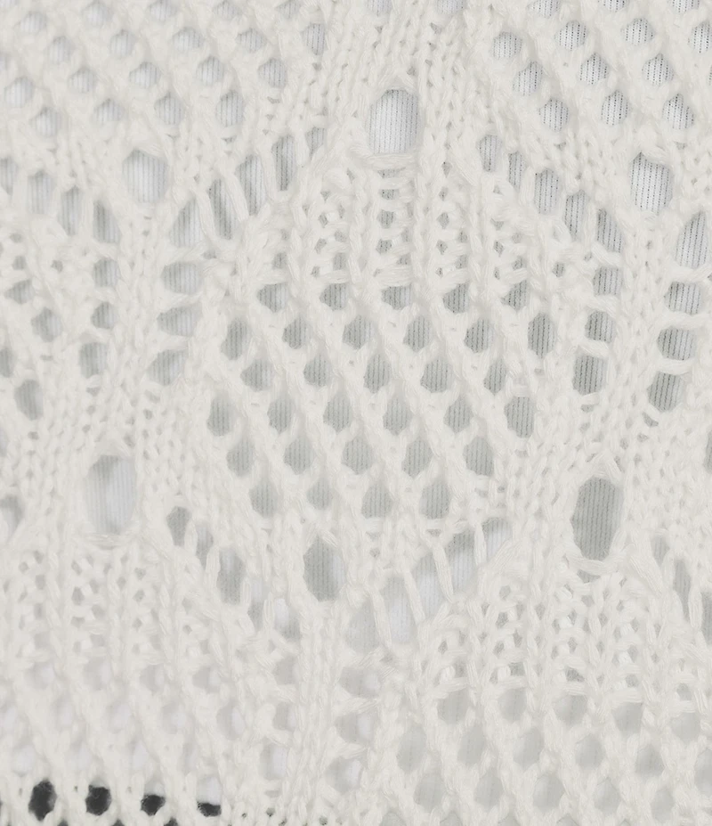 I.N. San Francisco Sleeveless Openwork Sweater Tank Top