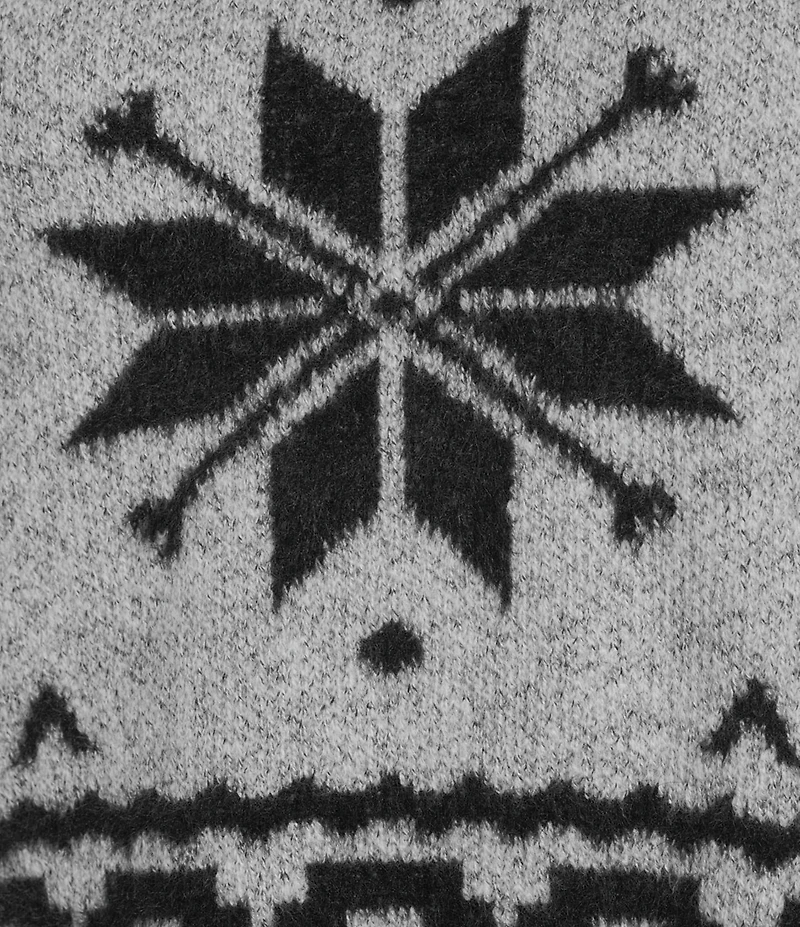 I.N. San Francisco Snowflake Crewneck Long Sleeve Sweater