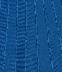 I.N. San Francisco Sweater Knit Cable Stripe Fit & Flare Mini Dress