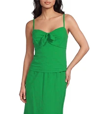 I.N. San Francisco Tie Front Corset Top