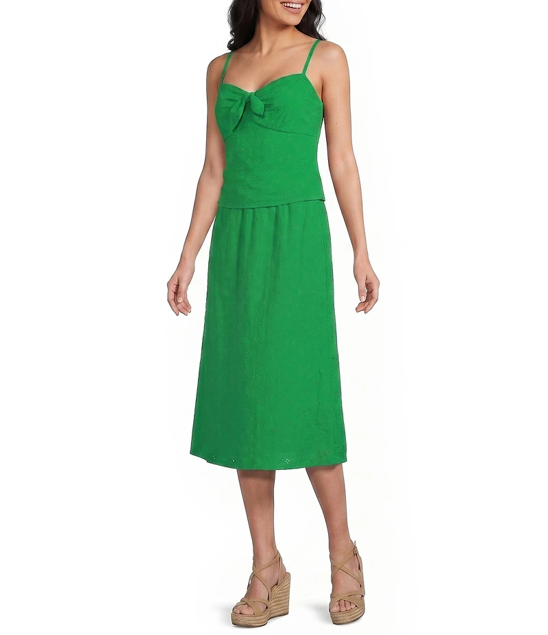 I.N. San Francisco Tie Front Corset Top