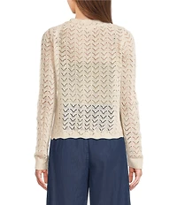 I.N. San Francisco Tie Front Long Sleeve Sweater
