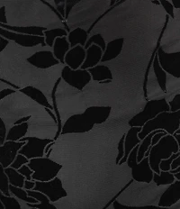 I.N. San Francisco Velvet Floral Cowl Neck Midi Slip Dress