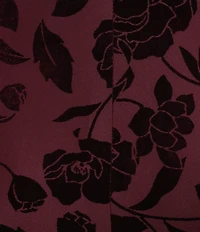I.N. San Francisco Velvet Floral Cowl Neck Midi Slip Dress