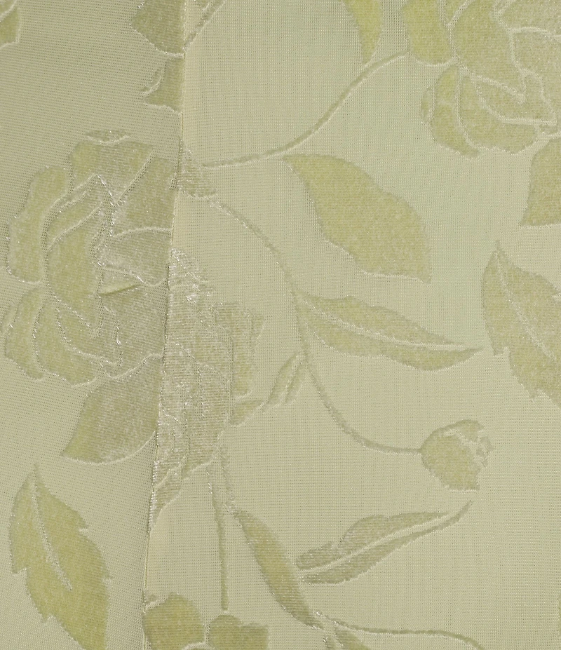 I.N. San Francisco Velvet Floral Cowl Neck Midi Slip Dress