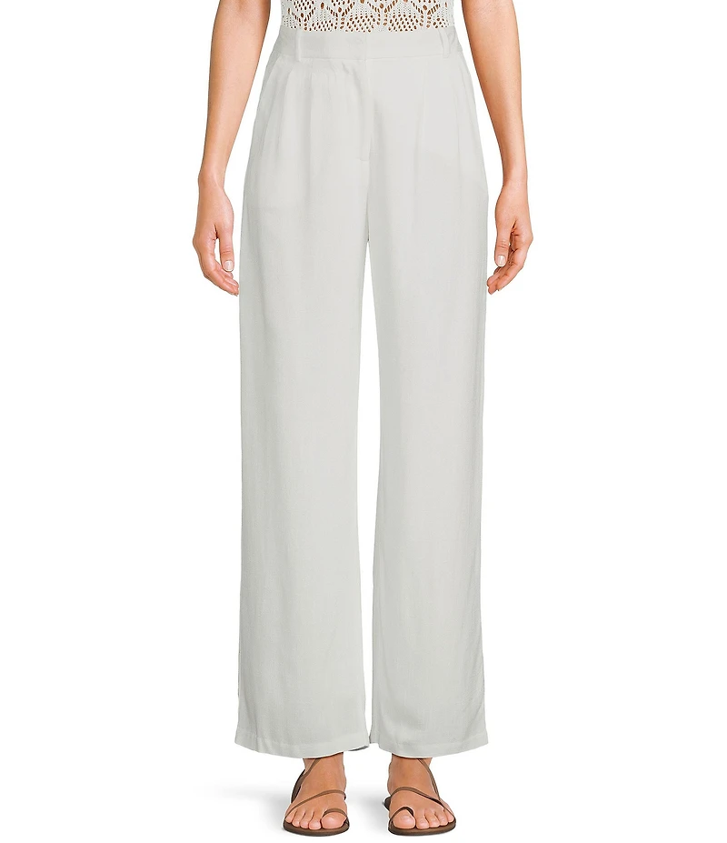 I.N. San Francisco Wide-Leg Tailored Trousers