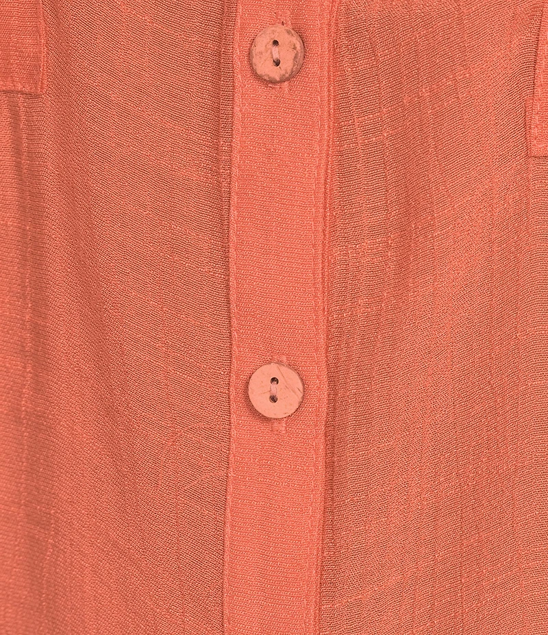 I.N. San Francisco Woven Button Front 3/4 Sleeve Shirt