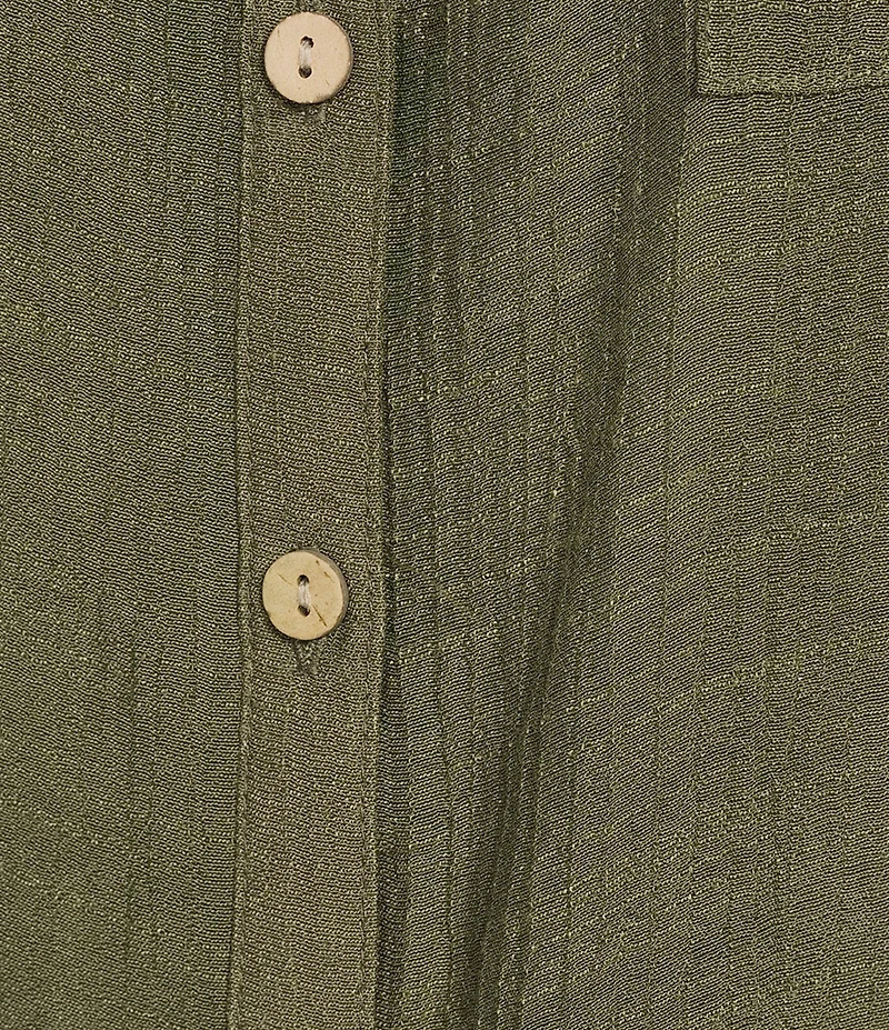 I.N. San Francisco Woven Button Front 3/4 Sleeve Shirt
