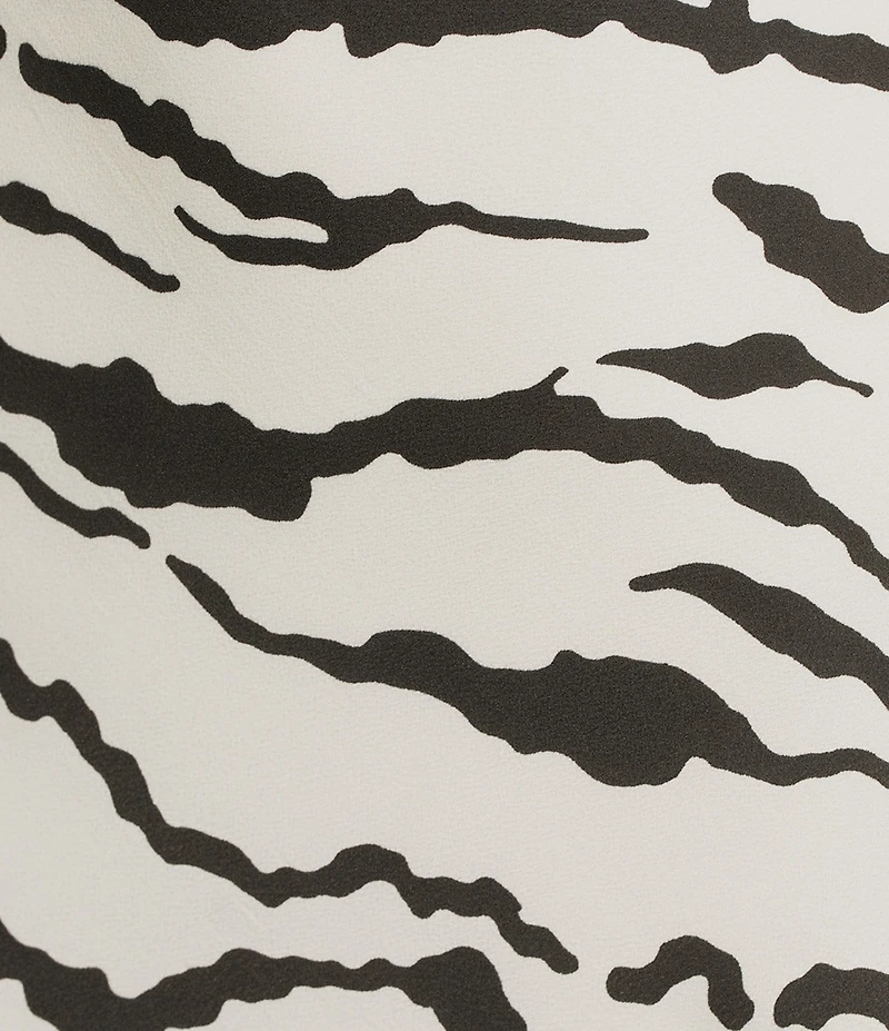I.N. San Francisco Zebra Print Drape Neck Slip Dress