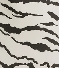 I.N. San Francisco Zebra Print Drape Neck Slip Dress