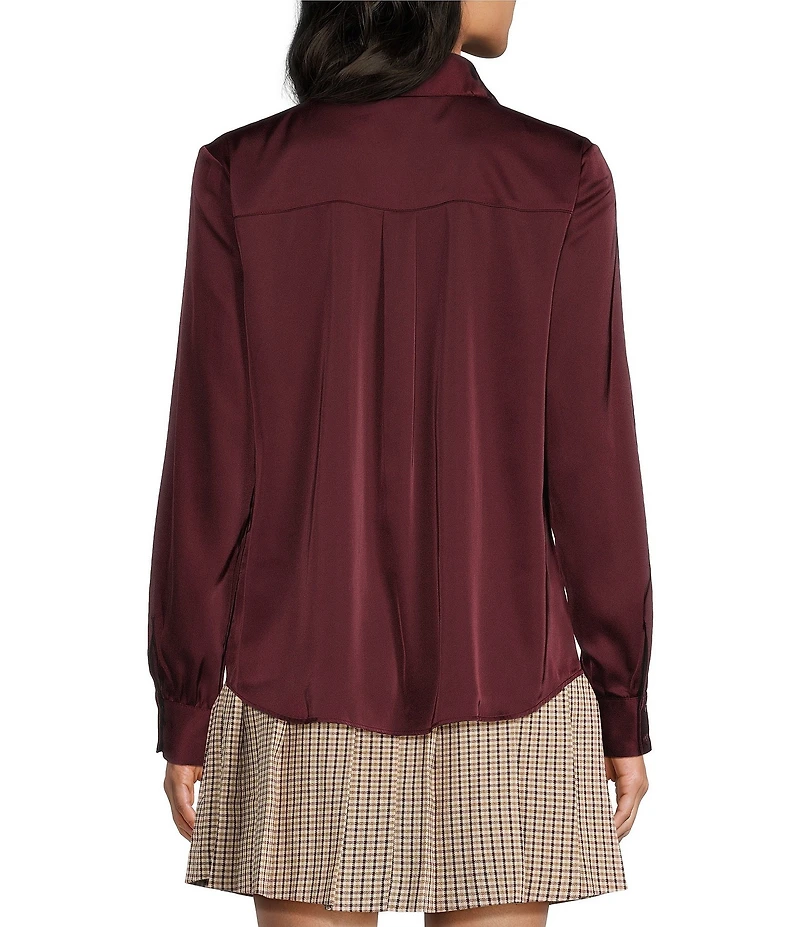 I.N.. San Francisco Collard Button Front Long Sleeve Shirt