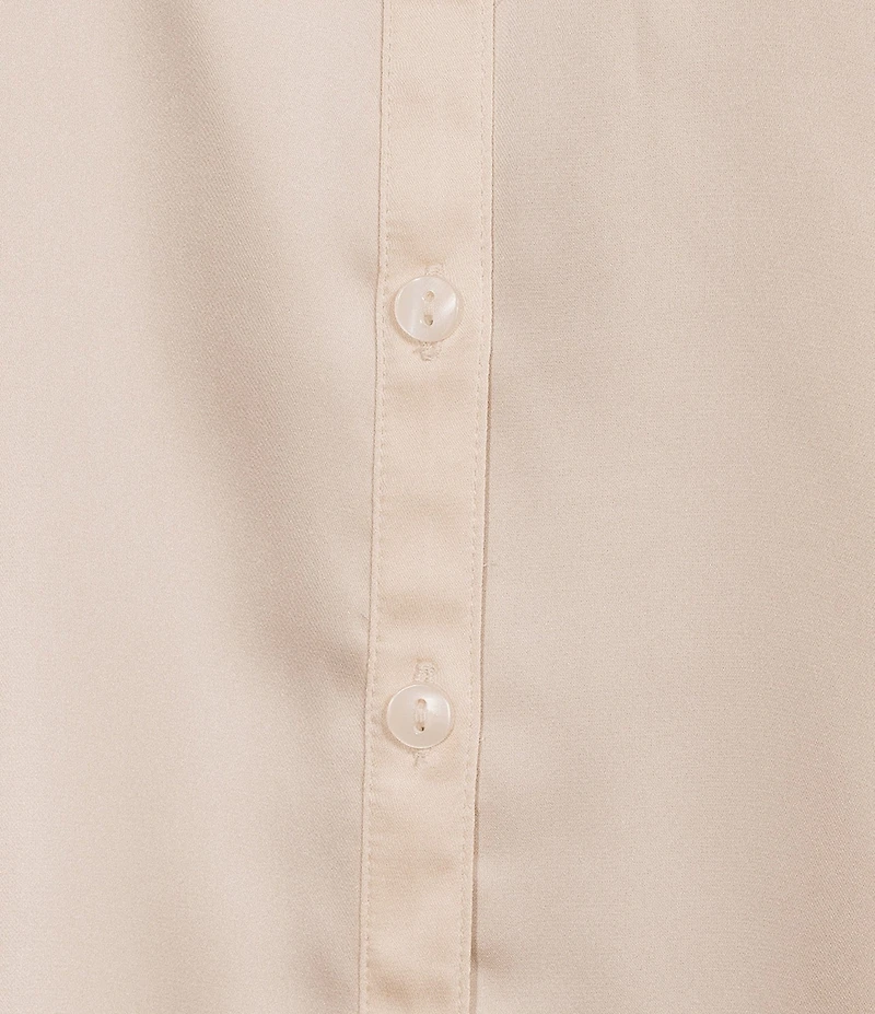 I.N.. San Francisco Collard Button Front Long Sleeve Shirt