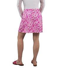 IBKUL Yesenia Printed Faux Wrap Mini Skort