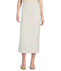 IC Collection Air Sponge Knit Pull-On Pencil Skirt