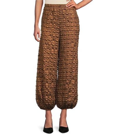 IC Collection Coordinating Metallic Pucker Balloon Pants