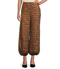 IC Collection Coordinating Metallic Pucker Balloon Pants