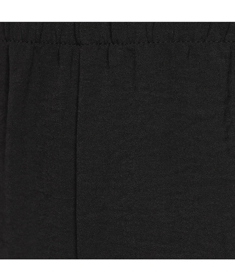 IC Collection Crinkle Woven Elastic Waist Wide Leg Pull-On Pants
