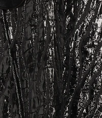 IC Collection Flash Metallic Woven High Neck Long Sleeve Asymmetrical Jacket