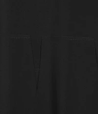 IC Collection Knit Asymmetrical Tiered Round Neck Long Sleeve Flap Top