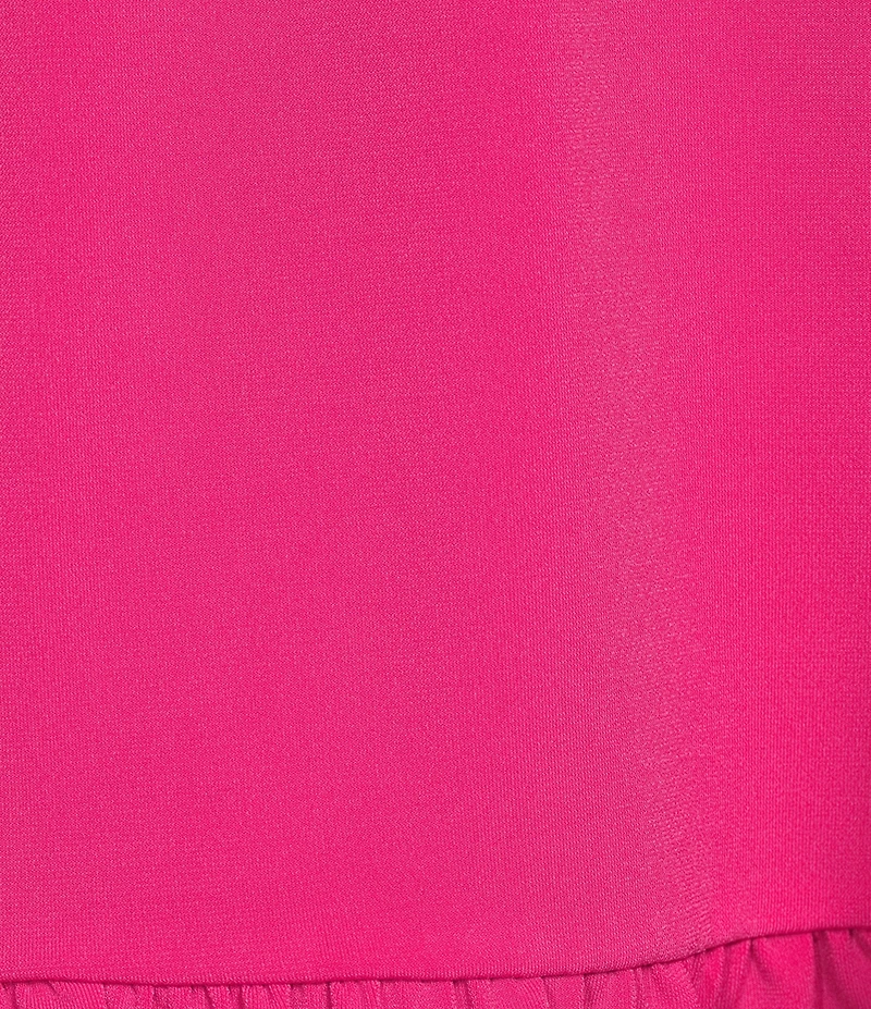 IC Collection Knit Boat Neck 3/4 Ruffle Sleeve Flounce Tunic