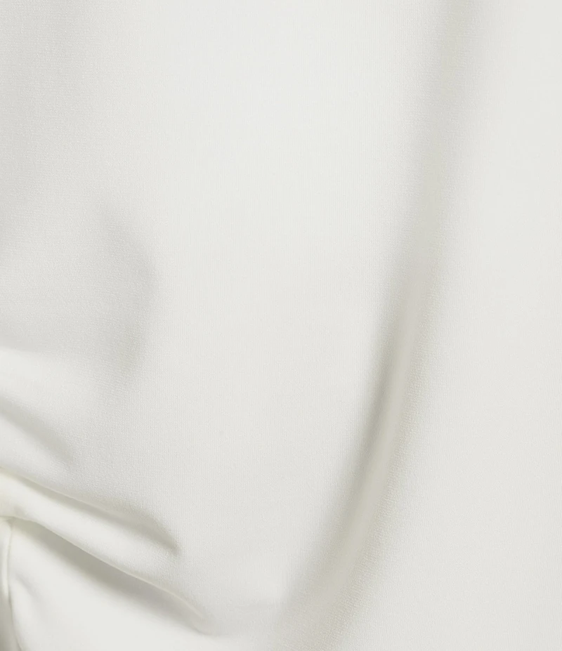 IC Collection Knit Cowl Neck 3/4 Sleeve Ruched Drape Top