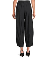IC Collection Knit Elastic Waist Pull-On High Rise Barrel Pants