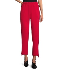 IC Collection Knit Elastic Waist Straight Leg Pants