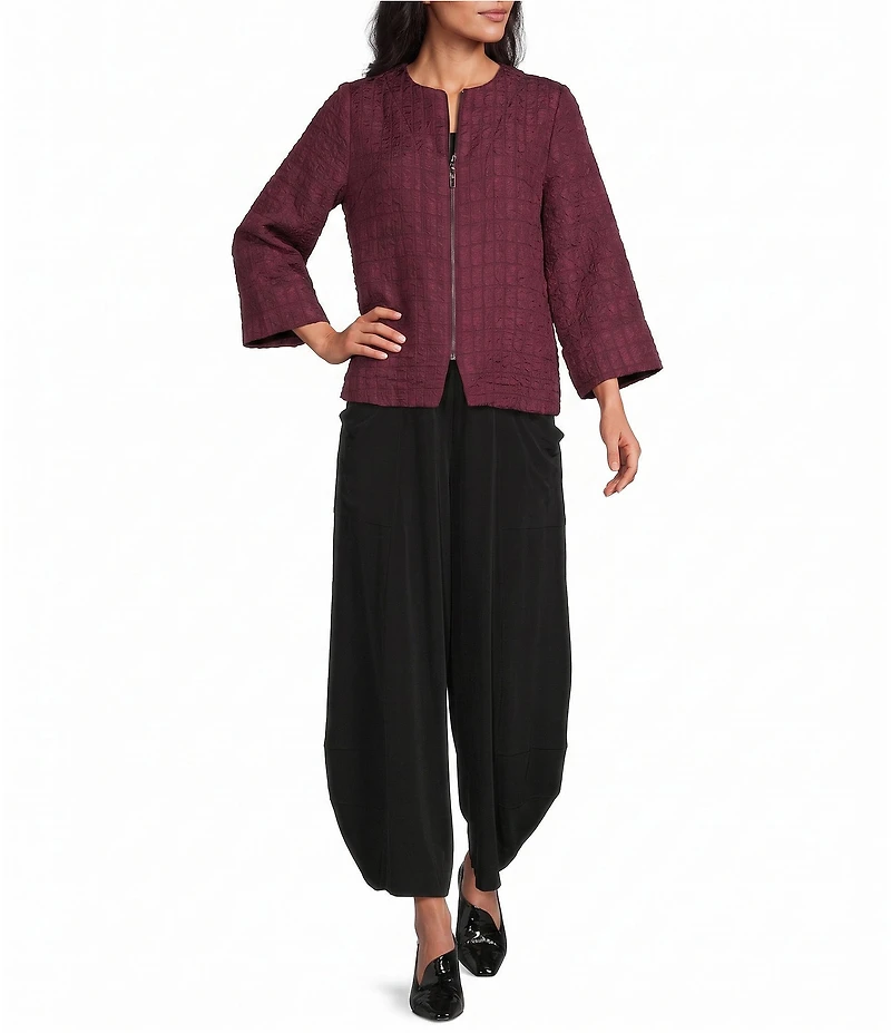 IC Collection Knit Lantern Pull-On Ankle Pant