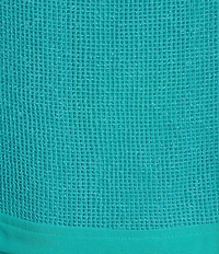 IC Collection Knit Scop Neck 3/4 Sleeve Overlay Midi Dress