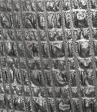 IC Collection Metallic Pucker Jacquard Organza Collar Long Sleeve Midi Dress