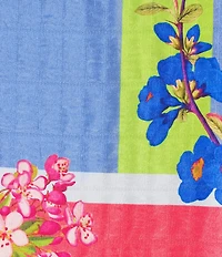 IC Collection Plus Color Block Floral Print Stand Collar Bracelet Sleeve Jacket