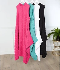 IC Collection Plus Size High Mock Neck Sleeveless Waistless Dress