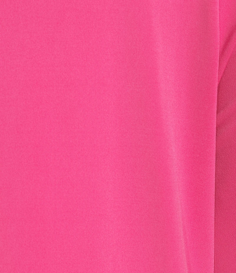 IC Collection Plus Knit Boat Neck 3/4 Ruffle Sleeve Flounce Tunic