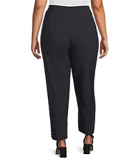 IC Collection Plus Size Slim Stretch Knit Cropped Pants