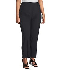 IC Collection Plus Size Slim Stretch Knit Cropped Pants