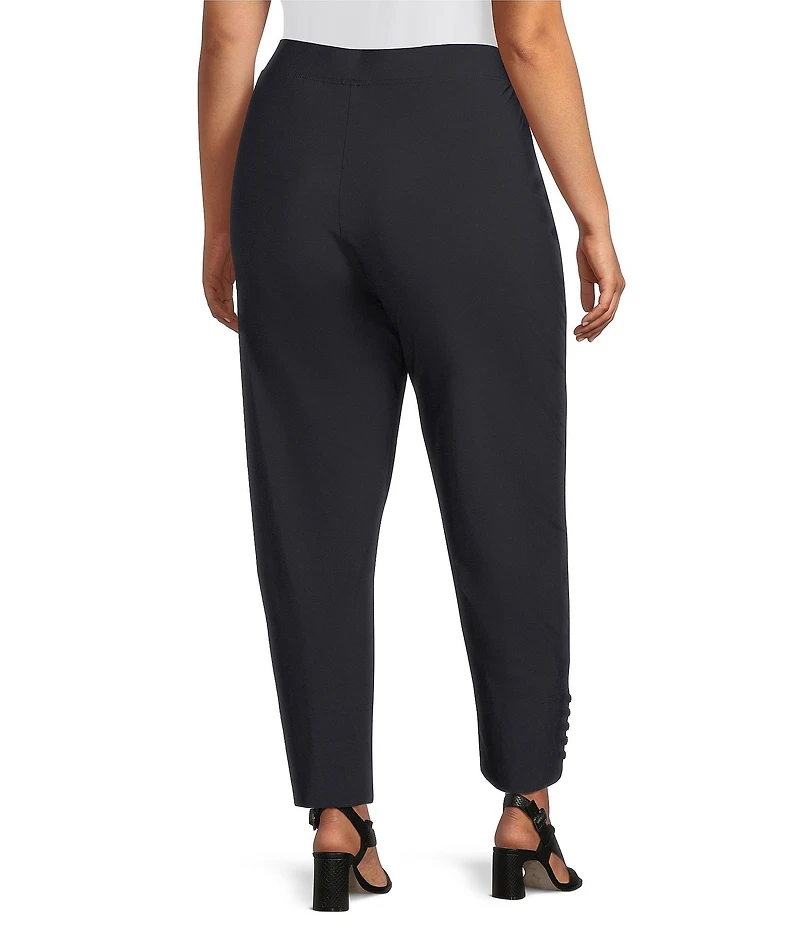 IC Collection Plus Size Slim Stretch Knit Cropped Pants