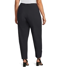 IC Collection Plus Size Slim Stretch Knit Cropped Pants