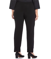 IC Collection Plus Size Stretch Knit Slim Leg Pull-On Pants