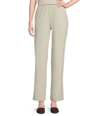 IC Collection Prada Knit Elastic Straight Leg Pants